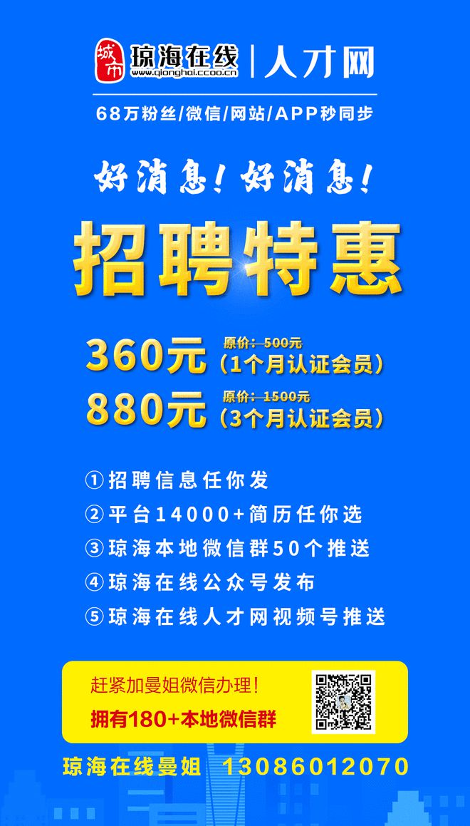 瓊海人才網(wǎng)最新招聘信息全面概覽